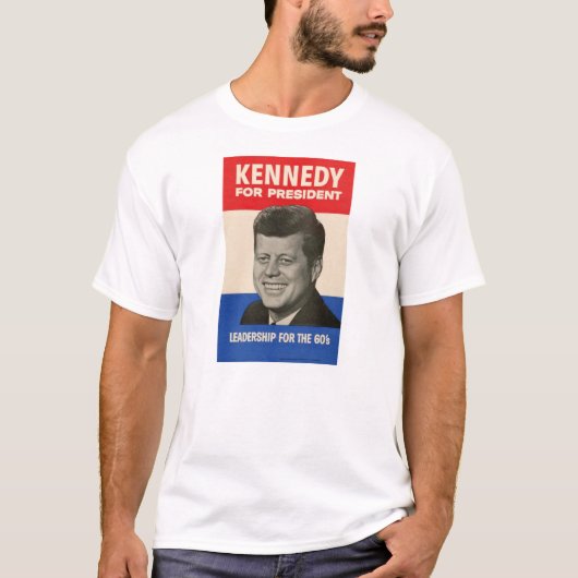John F. Kennedy Campaign Poster T-shirt (Voorkant)