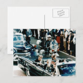 John F Kennedy en Jackie in de Motorcade Dallas Briefkaart (Voorkant / Achterkant)