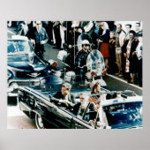 John F Kennedy en Jackie in de Motorcade Dallas Poster (Voorkant)