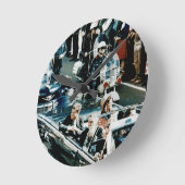 John F Kennedy en Jackie in de Motorcade Dallas Ronde Klok (Hoek)