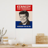 John F. Kennedy for President JFK Campaign Poster (Keuken)