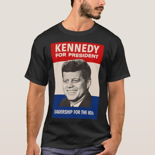 John F. Kennedy for President JFK Campaign T-shirt (Voorkant)
