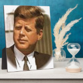 John F Kennedy Fotoplaat (Zijkant)