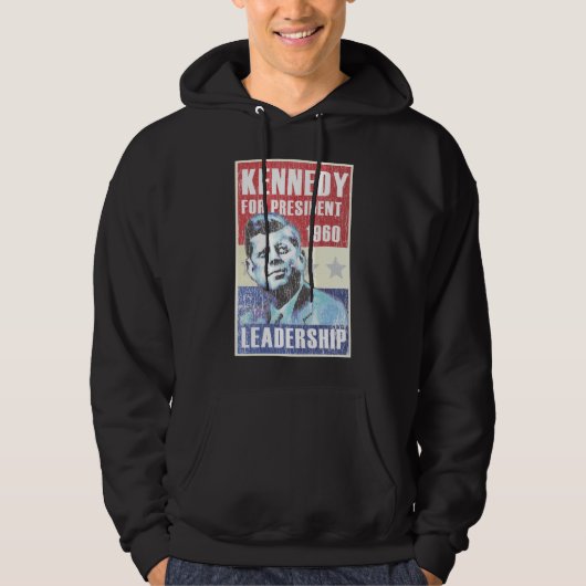 John F. Kennedy Historic President Campaign Poster Hoodie (Voorkant)
