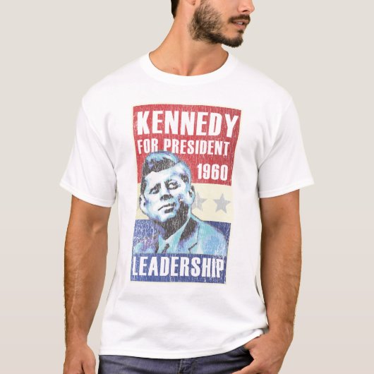 John F. Kennedy Historic Presidential Poster T-shirt (Voorkant)