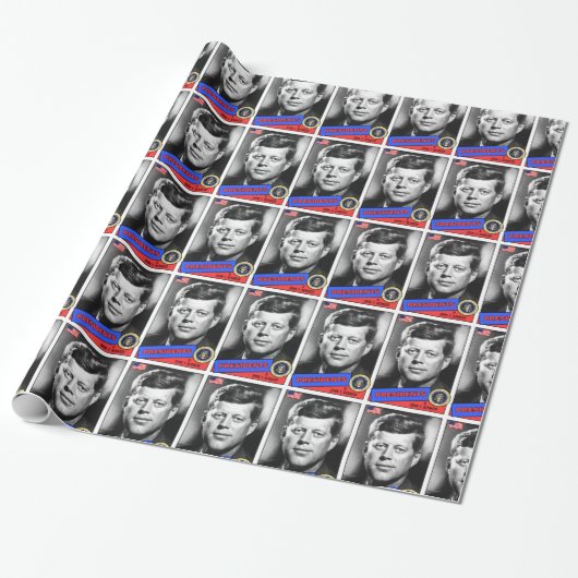 John F. Kennedy-honkaarten Cadeaupapier (Uitgerold)