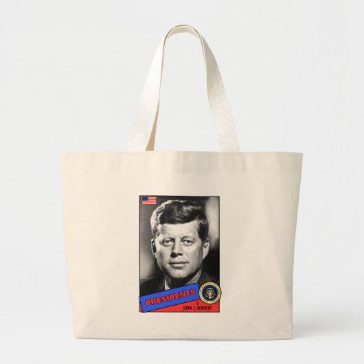 John F. Kennedy-honkaarten Grote Tote Bag (Voorkant)
