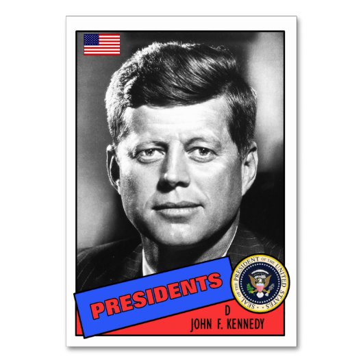 John F. Kennedy-honkaarten Kaart (Voorkant)