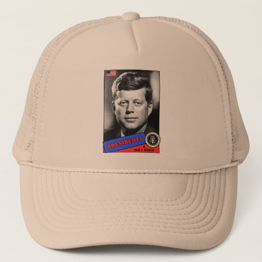 John F. Kennedy-honkaarten Trucker Pet (Voorkant)