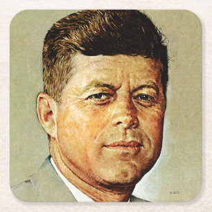 John F. Kennedy IN MEMORIAM 2 Kartonnen Onderzetters