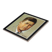 John F. Kennedy in MEMORIAM 2 Tegeltje (Zijkant)