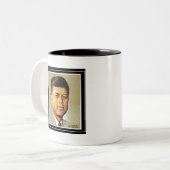 John F. Kennedy in MEMORIAM 2 Tweekleurige Koffiemok (Voorkant links)