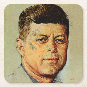 John F. Kennedy IN MEMORIAM Kartonnen Onderzetters