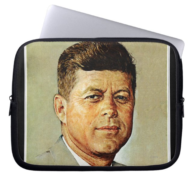 John F. Kennedy in MEMORIAM Laptop Sleeve (Voorkant)