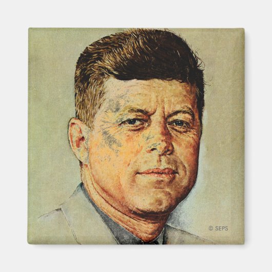 John F. Kennedy IN MEMORIAM Magneet (Voorkant)