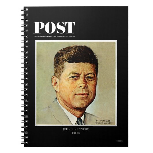 John F. Kennedy in MEMORIAM Notitieboek (Voorkant)
