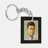John F. Kennedy in MEMORIAM Sleutelhanger (Voorkant Links)