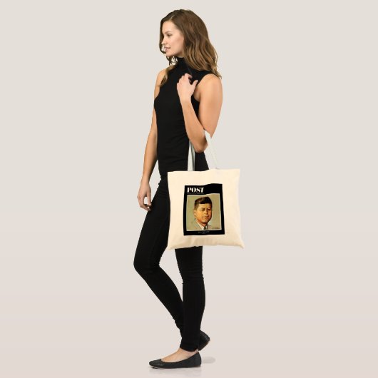 John F. Kennedy in MEMORIAM Tote Bag (Voorkant (model))