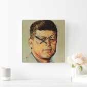 John F. Kennedy in MEMORIAM Vierkante Klok (Huis)