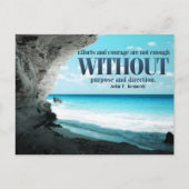 John F. Kennedy Inspirerend citaat "Doel" Briefkaart (Voorkant)