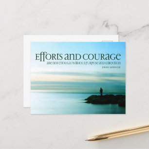 John F. Kennedy Inspirerend citaat "Doel" Briefkaart