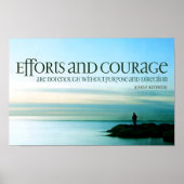 John F. Kennedy Inspirerend citaat "Doel" Poster (Voorkant)