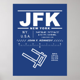 John F. Kennedy International Airport JFK Poster