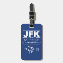 John F Kennedy Int'l Airport JFK Bagage Label