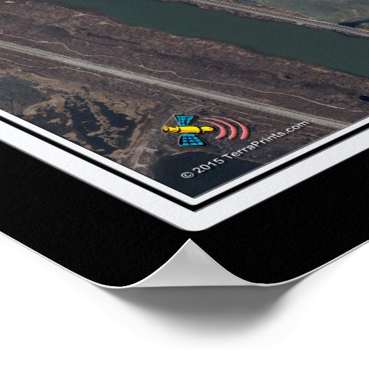 John F Kennedy Intl Airport New York Satellite Map Poster (Hoek)