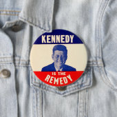 (John F.) Kennedy is de Oplossing Ronde Button 4,0 Cm (In situ)