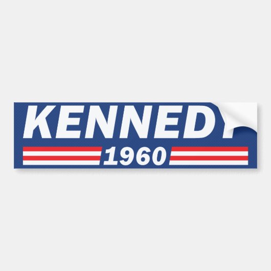 John F. Kennedy JFK, Kennedy 1960 Bumpersticker (Voorkant)