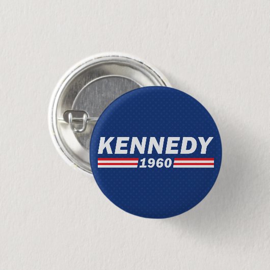 John F. Kennedy JFK, Kennedy 1960 Ronde Button 3,2 Cm (Voorkant /achterkant)