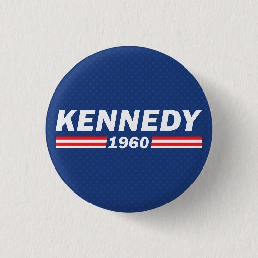 John F. Kennedy JFK, Kennedy 1960 Ronde Button 3,2 Cm (Voorkant)