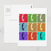 John F Kennedy/JFK Pop Art Briefkaart (Voorkant / Achterkant)