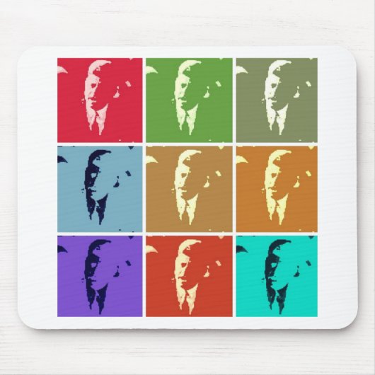 John F Kennedy/JFK Pop Art Muismat (Voorkant)