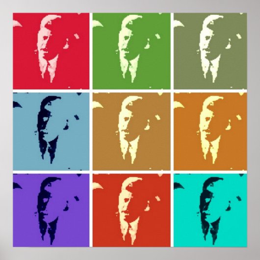 John F Kennedy/JFK Pop Art Poster (Voorkant)