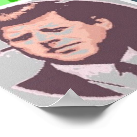 John F Kennedy/JFK Pop Art Poster (Hoek)