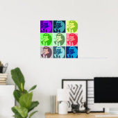 John F Kennedy/JFK Pop Art Poster (Thuiskantoor)