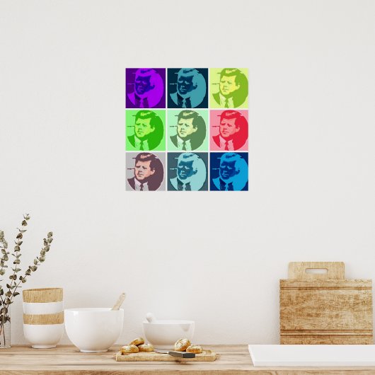 John F Kennedy/JFK Pop Art Poster (Keuken)