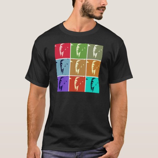 John F Kennedy/JFK Pop Art T-shirt (Voorkant)