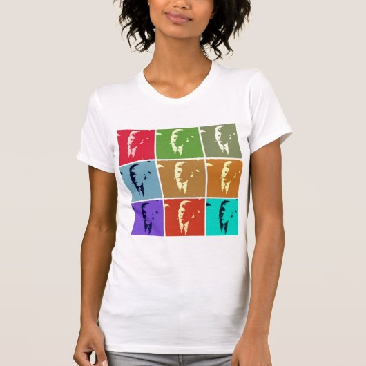John F Kennedy/JFK Pop Art T-shirt (Voorkant)