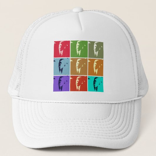 John F Kennedy/JFK Pop Art Trucker Pet (Voorkant)