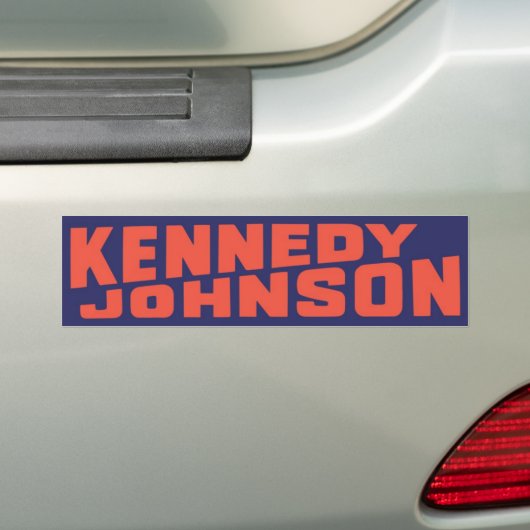 John F. Kennedy Johnson  Bumpersticker (Op auto)