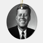 John F. Kennedy Keramisch Ornament (Links)