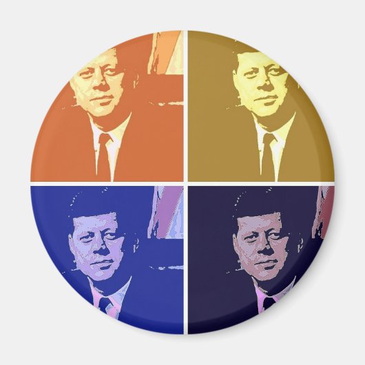 John F Kennedy Magneet (Voorkant)