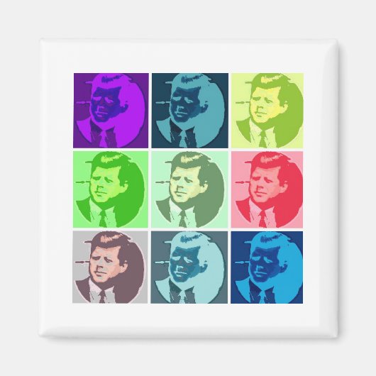John F Kennedy Magneet (Voorkant)