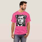 John F. Kennedy met hoofdtelefoon T-shirt (Voorkant volledig)