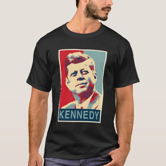 John F Kennedy - Obama-stijl T-shirt (Voorkant)