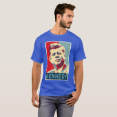 John F Kennedy Obama Stijl T-shirt (Voorkant volledig)