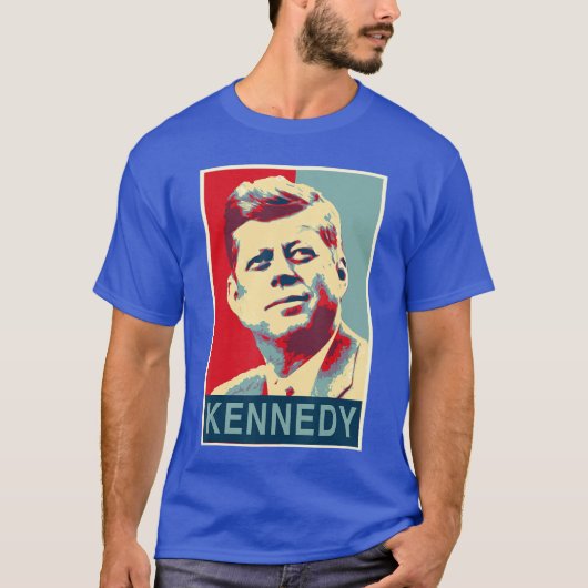 John F Kennedy Obama Stijl T-shirt (Voorkant)